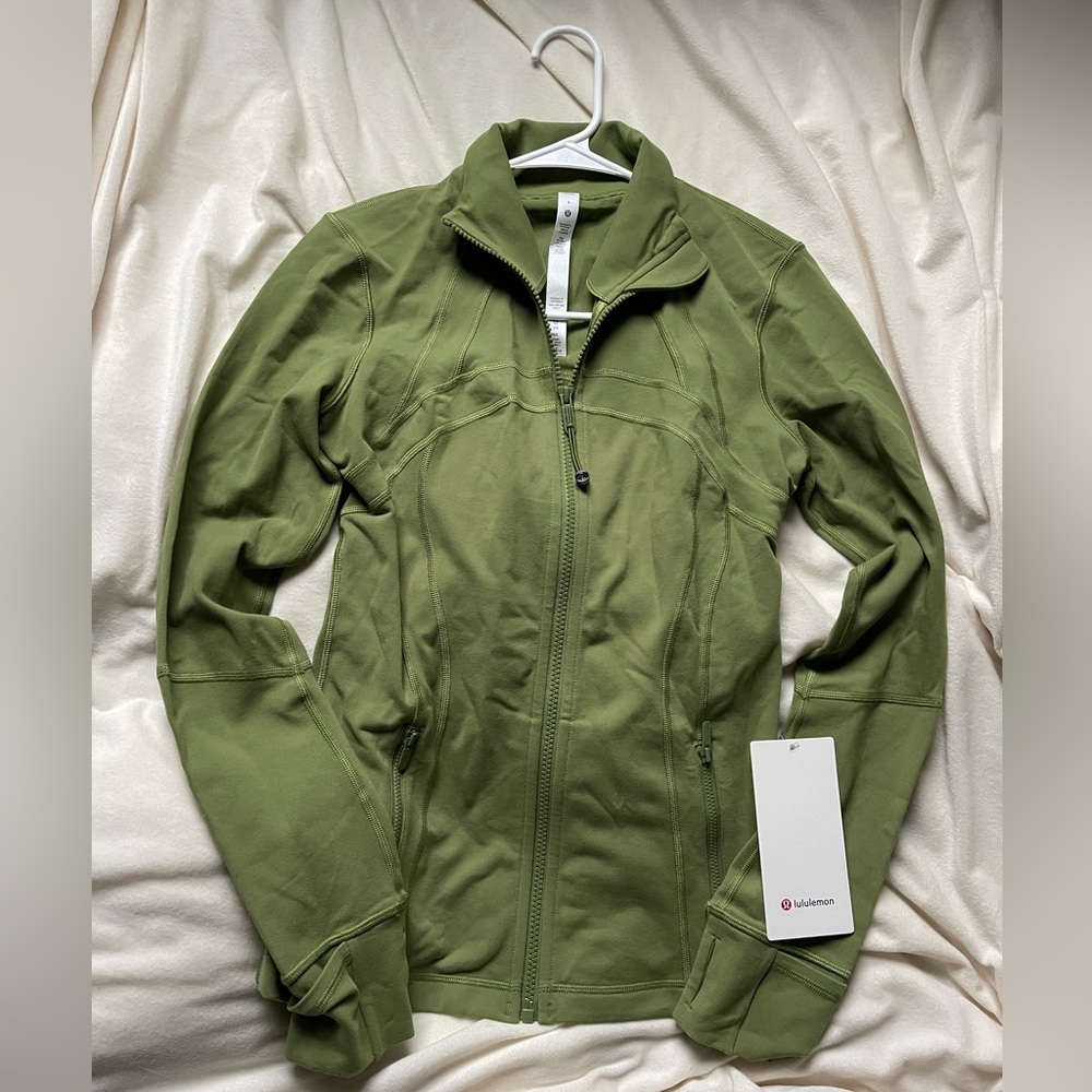 Lululemon Green Foliage Define Jacket (Orange Theory Merch Version)